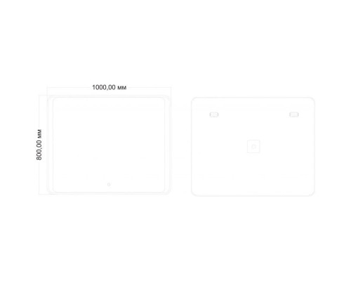 Приобрести Зеркало 100х80 см Art&Max Elegant AM-Ele-1000-800-DS-F в магазине сантехники Santeh-Crystal.ru