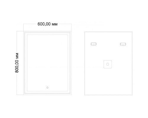 Купить Зеркало 60х80 см Art&Max Zoe AM-Zoe-600-800-DS-F в магазине сантехники Santeh-Crystal.ru