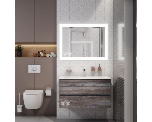 Приобрести Зеркало 91,5х68,5 см Art&Max Soli AM-Sol-915-685-DS-F-H в магазине сантехники Santeh-Crystal.ru