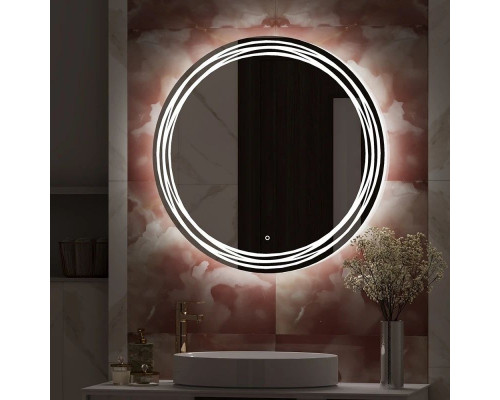 Купить Зеркало 77х77 см Art&Max Bologna AM-Bol-D770-DS-F-H в магазине сантехники Santeh-Crystal.ru