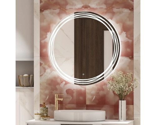 Купить Зеркало 77х77 см Art&Max Bologna AM-Bol-D770-DS-F-H в магазине сантехники Santeh-Crystal.ru