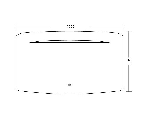 Приобрести Зеркало 120х70 см Art&Max Gina AM-Gin-1200-700-DS-F-H в магазине сантехники Santeh-Crystal.ru