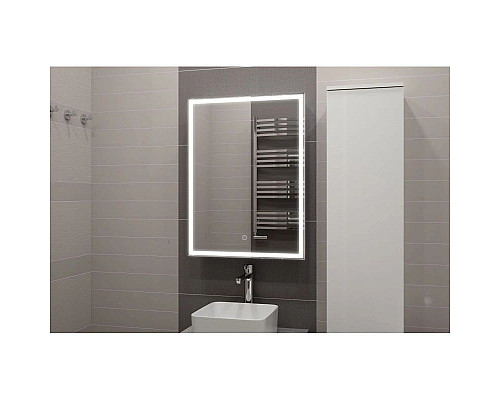 Купить Зеркальный шкаф 60х80 см белый R Art&Max Techno AM-Tec-600-800-1D-R-DS-F в магазине сантехники Santeh-Crystal.ru