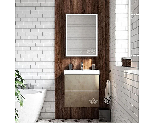 Купить Зеркальный шкаф 60х80 см белый R Art&Max Techno AM-Tec-600-800-1D-R-DS-F в магазине сантехники Santeh-Crystal.ru