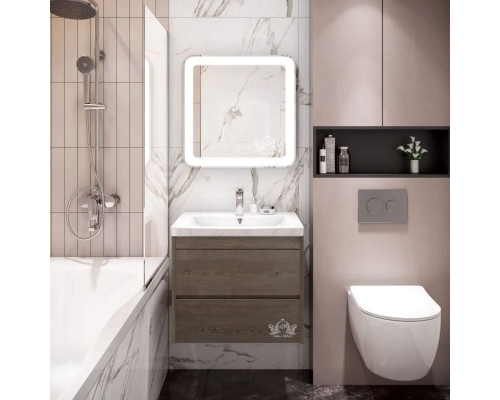 Приобрести Зеркало 80х80 см Art&Max Latina AM-Lat-800-800-DS-F в магазине сантехники Santeh-Crystal.ru