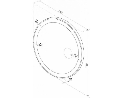 Заказать Зеркало 78х78 см Art&Max Bolzano AM-Boz-780-DS-F-X3 в магазине сантехники Santeh-Crystal.ru