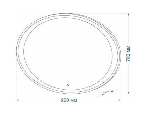 Заказать Зеркало 90х70 см Art&Max Pescara AM-Pes-900-700-DS-F в магазине сантехники Santeh-Crystal.ru