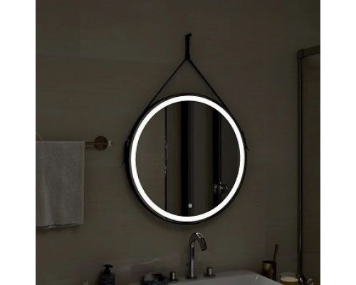 Заказать Зеркало 80х80 см Art&Max Milan AM-Mil-800-DS-F-Nero в магазине сантехники Santeh-Crystal.ru