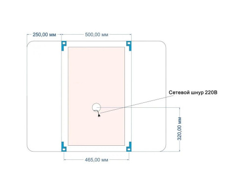 Приобрести Зеркало 100х80 см Art&Max Trento AM-Tre-1000-800-DS-F в магазине сантехники Santeh-Crystal.ru