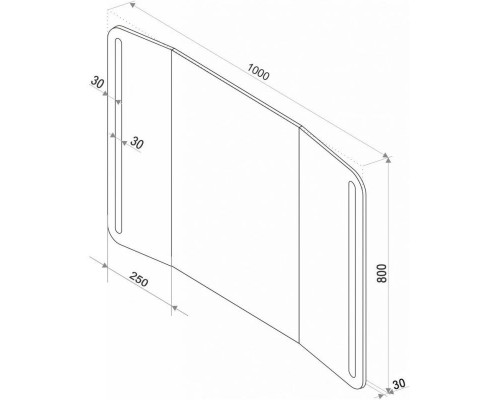 Приобрести Зеркало 100х80 см Art&Max Trento AM-Tre-1000-800-DS-F в магазине сантехники Santeh-Crystal.ru
