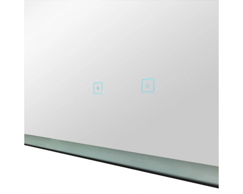 Заказать Зеркало 120х80 см Art&Max Arezzo AM-Are-1200-800-DS-FC-H-Nero в магазине сантехники Santeh-Crystal.ru