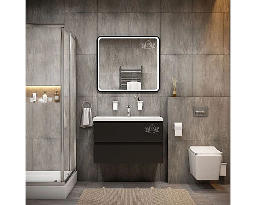 Купить Зеркало 90х80 см Art&Max Genova AM-Gen-900-800-DS-F в магазине сантехники Santeh-Crystal.ru