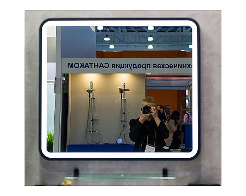 Купить Зеркало 90х80 см Art&Max Genova AM-Gen-900-800-DS-F в магазине сантехники Santeh-Crystal.ru