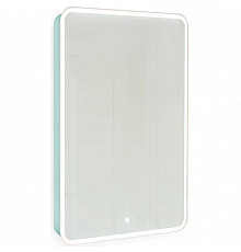 Зеркальный шкаф 45,5х85,5 см бирюзовый бриз R Jorno Pastel Pas.03.46/BL