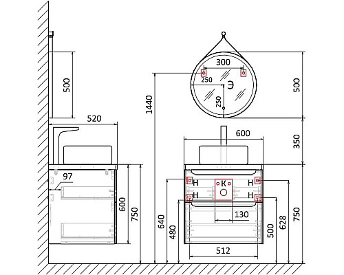 Santeh-Crystal.ru: Зеркало 50х50 см Jorno Wood Wood.02.50/TK Приобрести Зеркало 50х50 см Jorno Wood Wood.02.50/TK в магазине сантехники Santeh-Crystal.ru