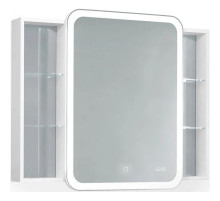 Зеркальный шкаф 100х80 см белый Jorno Bosko Bos.03.100/W