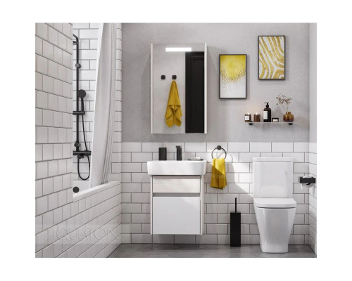 Приобрести Зеркальный шкаф 50х81 см ясень фабрик L Акватон Верди 1A195802VDAV0 в магазине сантехники Santeh-Crystal.ru