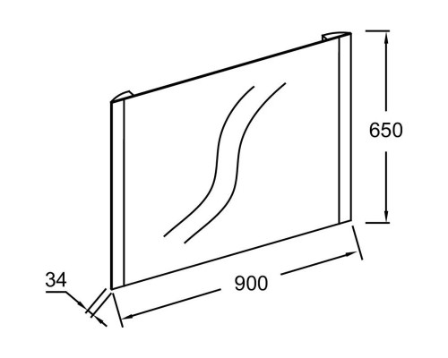 Приобрести Зеркало 90х65 см Jacob Delafon Replique EB1473-NF в магазине сантехники Santeh-Crystal.ru