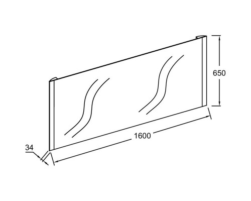 Заказать Зеркало 160х65 см Jacob Delafon Replique EB1477-NF в магазине сантехники Santeh-Crystal.ru