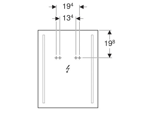 Приобрести Зеркало 50х65 см Geberit Option Basic 500.581.00.1 в магазине сантехники Santeh-Crystal.ru