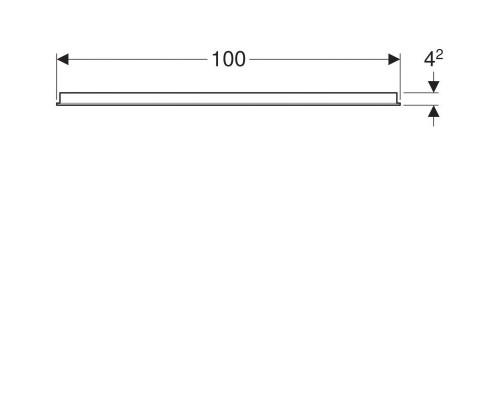 Приобрести Зеркало 100х65 см Geberit Option Basic 500.584.00.1 в магазине сантехники Santeh-Crystal.ru