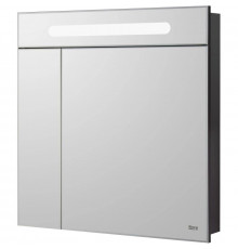 Зеркальный шкаф черный глянец 80х81 см Roca Victoria Nord Black Edition ZRU9000100