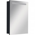 Зеркальный шкаф черный глянец 60,6х81 см L Roca Victoria Nord Black Edition ZRU9000098