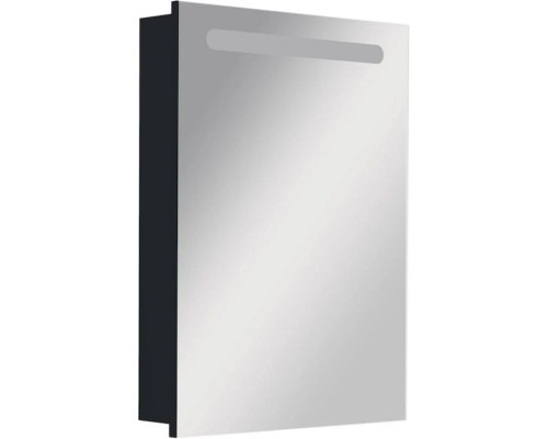 Заказать Зеркальный шкаф черный глянец 60,6х81 см L Roca Victoria Nord Black Edition ZRU9000098 в магазине сантехники Santeh-Crystal.ru