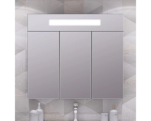 Купить Зеркальный шкаф 91,4х80 см антрацит Opadiris Кристалл 00-00003653 в магазине сантехники Santeh-Crystal.ru