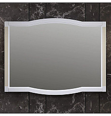 Зеркало 118х90 см белый золотая патина Opadiris Лаура