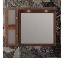 Зеркальный шкаф 101х78 см светлый орех Opadiris Мираж