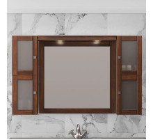 Зеркальный шкаф 124х78 см светлый орех Opadiris Мираж