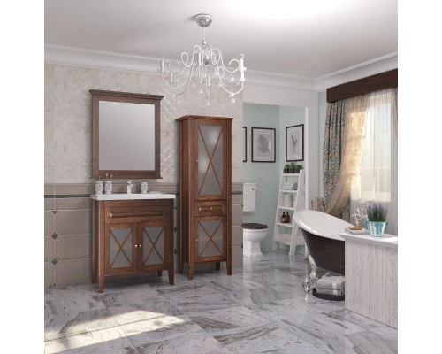 Купить Зеркало 80х88 см светлый орех Opadiris Палермо 00-00002352 в магазине сантехники Santeh-Crystal.ru