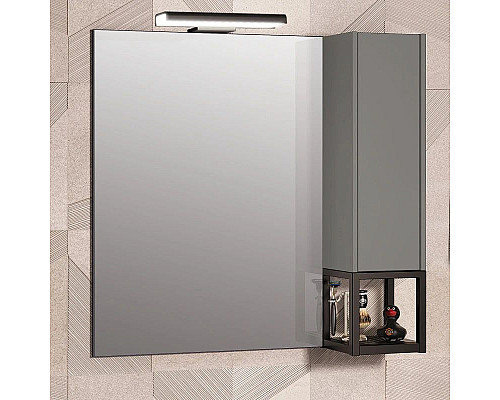 Santeh-Crystal.ru: Зеркальный шкаф 80х80 см серый матовый R Opadiris Треви Заказать Зеркальный шкаф 80х80 см серый матовый R Opadiris Треви в магазине сантехники Santeh-Crystal.ru