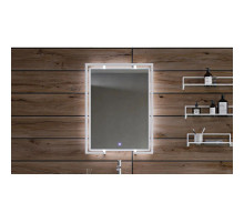 Зеркало 63,9х85 см белый Velvex Gelou zkGEL.60-21 + kmGEL.1-58