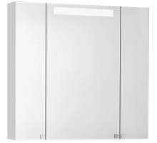 Зеркальный шкаф 80х80 см белый глянец Акватон Мадрид 1A175202MA010