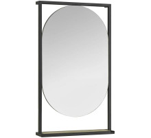 Зеркало 52х90 см дуб эндгрейн/черный Акватон Лофт Фабрик 1A242502LTDU0