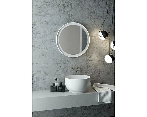 Приобрести Зеркало 60х60 см Art&Max Napoli AM-Nap-600-DS-F-White в магазине сантехники Santeh-Crystal.ru