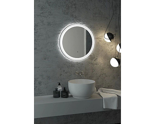 Купить Зеркало 80х80 см Art&Max Napoli AM-Nap-800-DS-F-White в магазине сантехники Santeh-Crystal.ru