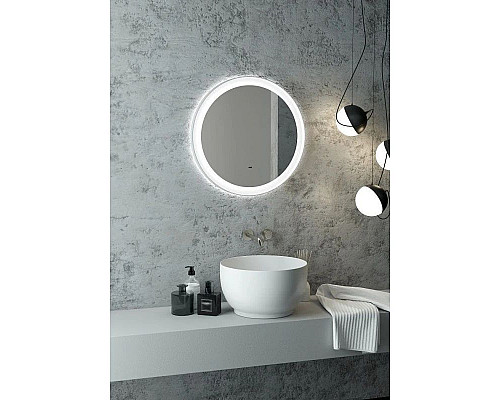 Купить Зеркало 80х80 см Art&Max Napoli AM-Nap-800-DS-F-White в магазине сантехники Santeh-Crystal.ru