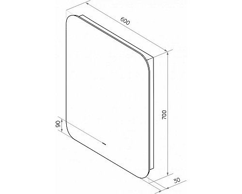 Заказать Зеркало 60х70 см Art&Max Ravenna AM-Rav-600-700-DS-F в магазине сантехники Santeh-Crystal.ru