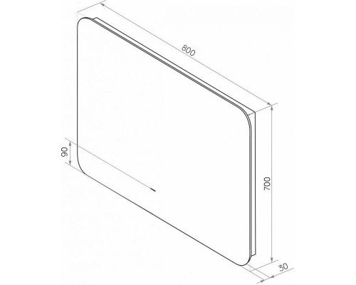 Заказать Зеркало 80х70 см Art&Max Ravenna AM-Rav-800-700-DS-F в магазине сантехники Santeh-Crystal.ru