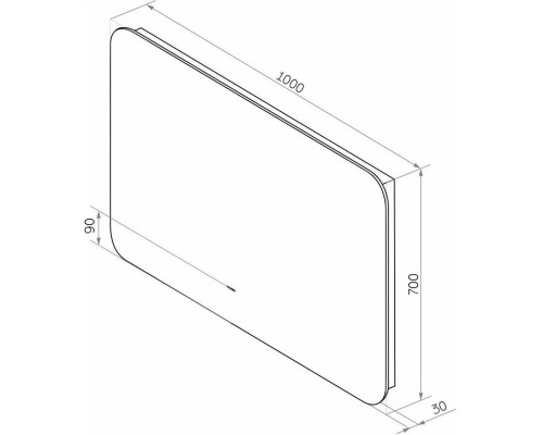 Приобрести Зеркало 100х70 см Art&Max Ravenna AM-Rav-1000-700-DS-F в магазине сантехники Santeh-Crystal.ru