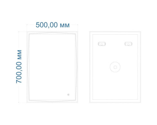 Заказать Зеркало 50х70 см Art&Max Firenze AM-Fir-500-700-DS-F-H в магазине сантехники Santeh-Crystal.ru