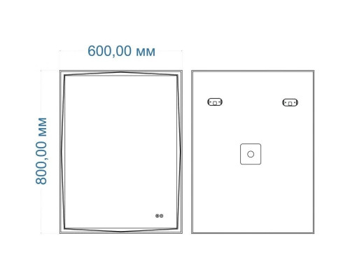 Приобрести Зеркало 60х80 см Art&Max Firenze AM-Fir-600-800-DS-F-H в магазине сантехники Santeh-Crystal.ru
