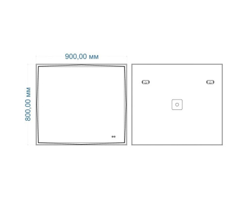 Приобрести Зеркало 90х80 см Art&Max Firenze AM-Fir-900-800-DS-F-H в магазине сантехники Santeh-Crystal.ru