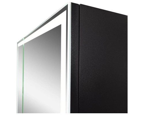 Приобрести Зеркальный шкаф 100х80 см черный матовый Art&Max Techno AM-Tec-1000-800-2D-F-Nero в магазине сантехники Santeh-Crystal.ru