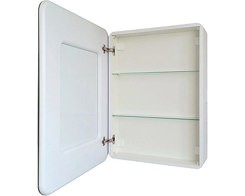 Купить Зеркальный шкаф 60х80 см белый матовый L Art&Max Platino AM-Pla-600-800-1D-L-DS-F в магазине сантехники Santeh-Crystal.ru