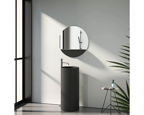 Заказать Зеркало 70х70 см черный Evoform Shadow BY 0562 в магазине сантехники Santeh-Crystal.ru