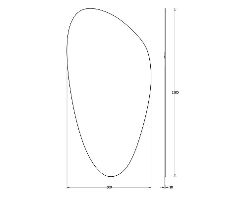 Приобрести Зеркало 60х120 см Evoform Primary BY 0119 в магазине сантехники Santeh-Crystal.ru